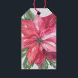 ETIQUETA PARA PRESENTE CLASSIC CHRISTMAS POINSETTIA DE SANTA CLAUS<br><div class="desc">FLORES DE PINSETTIA VERMELHA DE NATAL CLÁSSICO DE PINSETTIA VERMELHA DE SANTA CLAUS.. Divirta-se com estas etiquetas de presentes únicas e divertidas para a família e os amigos! . pintado exclusivamente pelo designer em aquarelas. Mais produtos correspondentes na coleção.</div>