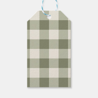 Etiqueta Para Presente Clássica Farmhouse Verde Gingham Style Napkins