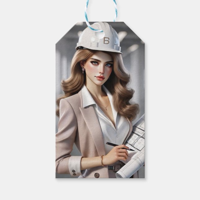 Etiqueta Para Presente Classy Female Design" (Frente)