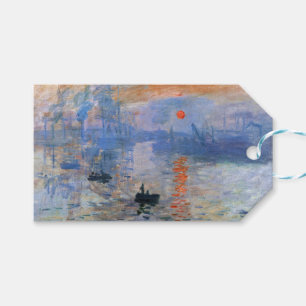 Etiqueta Para Presente Claude Monet Impression Sunrise 1872 Porto Arte