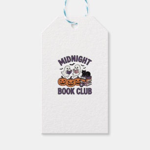 Etiqueta Para Presente Clube do Livro à Meia-Noite Design de Leitura de H