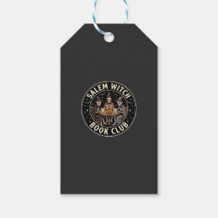 Etiqueta Para Presente Clube do Livro das Bruxas de Salem Desenho de Esqu