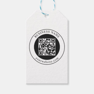 Etiqueta Para Presente Código QR com Nome da Empresa Editável