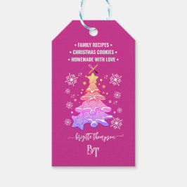 Etiqueta Para Presente Código QR promocional da floco de neve de biscoito