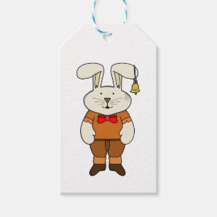 Etiqueta Para Presente Coelhinho com um sino no ouvido