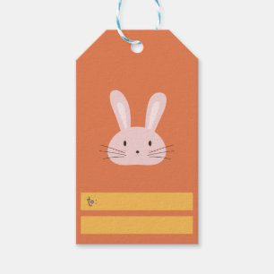 Etiqueta Para Presente Coelhinho de Páscoa bonito