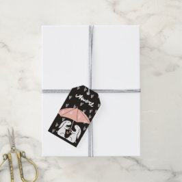 Etiqueta Para Presente Coelhinhos de Amor Fofos | Tag de Presente do Dia 