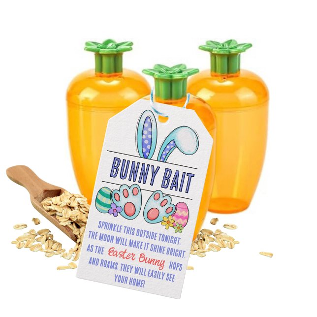 Etiqueta Para Presente Coelho da Páscoa Bait Blue (Criador carregado)