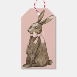 Etiqueta Para Presente Coelho de Páscoa de Chocolate