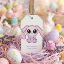 Coelho de Páscoa Pastel Goth Tag De Para Lavanda