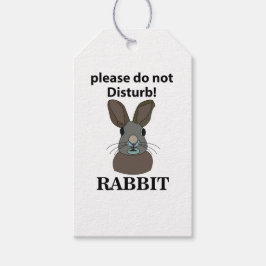 Etiqueta Para Presente Coelho Por Favor Não Incomodar Coelho Engraçado