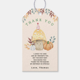 Etiqueta Para Presente Cogumelo bonito Primeira festa de aniversário obri