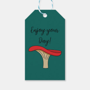 Etiqueta Para Presente Cogumelo Vermelho   Adicionar texto