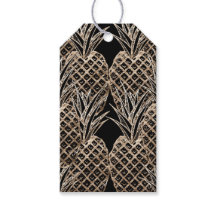 Colagem de Abacaxi Folha Dourada Faux