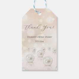 Etiqueta Para Presente Colar de Pérolas Obrigado Chá de Noiva
