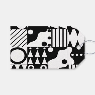 Etiqueta Para Presente Colcha Retro (preto e branco)
