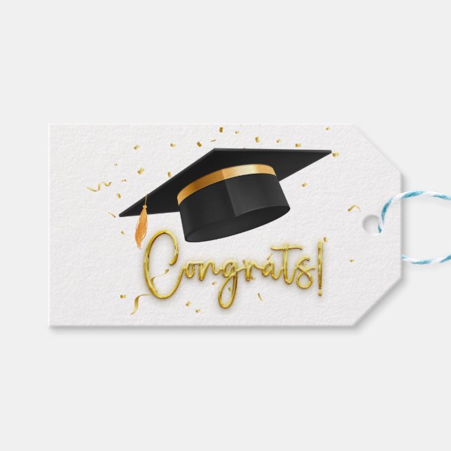 Etiqueta Para Presente Coleção de Celebração de Formatura (Frente (horizontal))