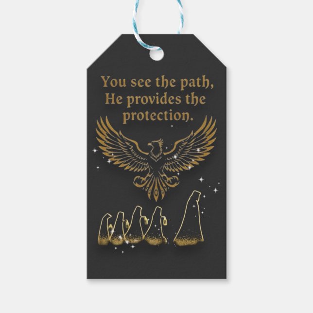 Etiqueta Para Presente Coleção de Roupas Espirituais Visão Divina  (Frente)
