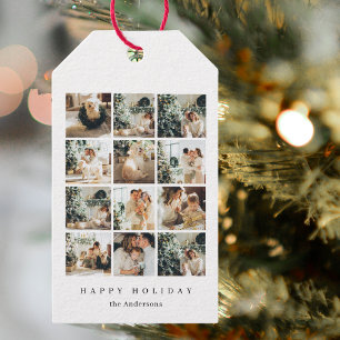 Etiqueta Para Presente Collage Christmas Photo Happy Christmas Holiday