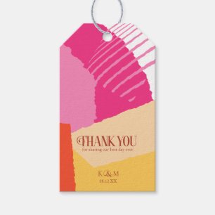 Etiqueta Para Presente Color Block Wedding Summer ID740