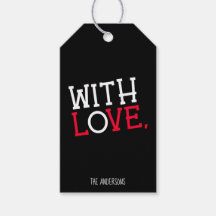 Com Amor Natal Chic & Ousado Preto, Branco & Verme