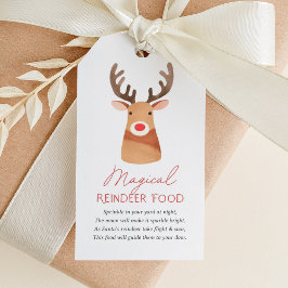 Etiqueta Para Presente Comida de Reindeer Mágico Natal
