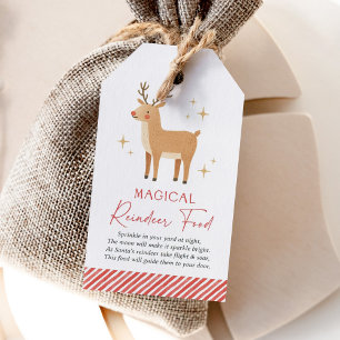 Etiqueta Para Presente Comida Mágica de Rena Natal Feriado