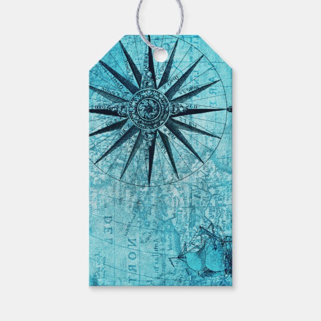 Etiqueta Para Presente Compass Náutico (Frente)