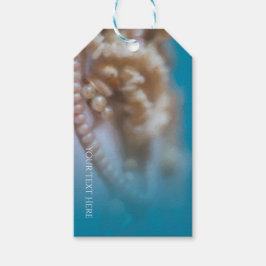 Etiqueta Para Presente Conchas & Pérolas Festa de Praia Pintada Elegante