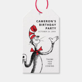 Etiqueta Para Presente Confete de Personagens do Dr. Seuss | Aniversário 