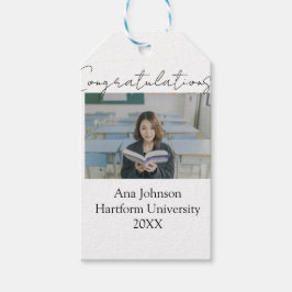 Etiqueta Para Presente Congratulations photo graduate name university yea