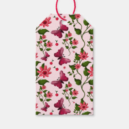 Etiqueta Para Presente Conjunto de festa combinando floral Midnight Bloom