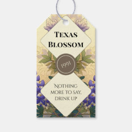 Etiqueta Para Presente Conjunto de rótulos de garrafa Bluebonnets do Texa