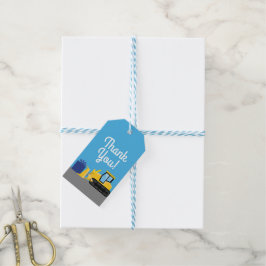 Etiqueta Para Presente Construção de Festas de Aniversário de criança de 