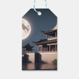 Etiqueta Para Presente Construção de torre de flecha antiga