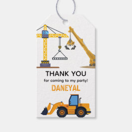 Etiqueta Para Presente Construção Moderna Festa de Aniversário Simples pa