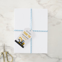 Etiqueta Para Presente Construction Truck Birthday | Personalized Décor