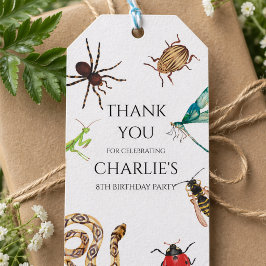 Etiqueta Para Presente Convite ao inseto, Aniversário ao Ar Livre, Festa 