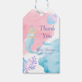 Etiqueta Para Presente Convite de Chã de Bebê Sereia