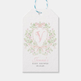 Etiqueta Para Presente Convite de Churrasco de Bebê Preppy Crest