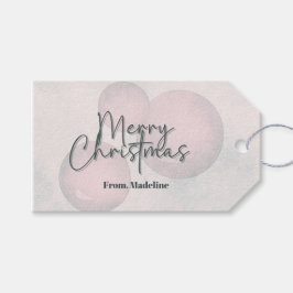 Etiqueta Para Presente Convite de festas de Natal com aquarela quente