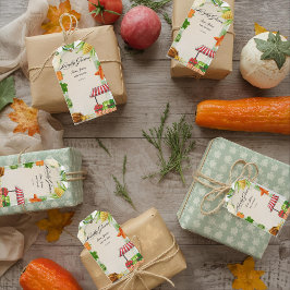 Etiqueta Para Presente Convite para Chás de fraldas do Mercado de Agricul