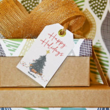 Convite para festa da árvore de pinheiro da aquare