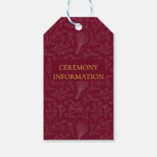 Etiqueta Para Presente Convite Personalizável Marrom Real