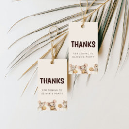 Etiqueta Para Presente Cookie & Mouse Kid Party Obrigado Tag Favorável