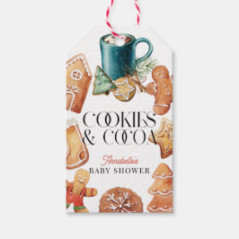 Etiqueta Para Presente Cookies & Cocoa Christmas Holiday Baby Shower