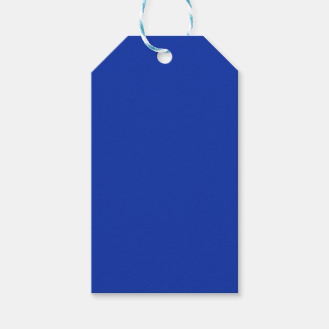 Etiqueta Para Presente cor azul egípcio (Frente)