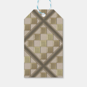 Etiqueta Para Presente Cor bege 3D do azulejo de vidro
