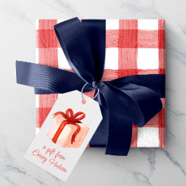 Etiqueta Para Presente Cor da Água Rosa Presente