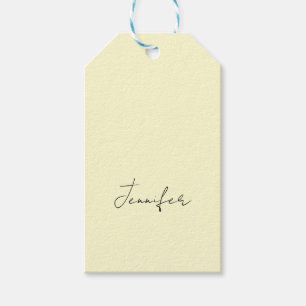Etiqueta Para Presente Cor elegante minimalista moderno simples nome